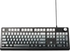 Wired RGB Gaming Membrance Keyboard. 100 Percent Mini Creamy LED Computer Keyboard .Small Ergonomic Clicky Teclado with ABS Backlit Unreplaceable Keycaps. for PC Laptop MAC Gamer. (Gray)