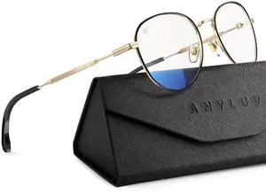 ANYLUV Blue Light Blocking Glasses Men Women, Rectangle Lightwight Blue Light Glasses Computer Screen for Eye Protection