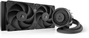 ARCTIC Liquid Freezer III Pro 280 - AIO CPU Cooler, 2 x 140 mm Water Cooling, 38 mm Radiator, PWM Pump, VRM Fan, AMD AM5/AM4, Intel LGA1851/1770 Contact Frame - Black