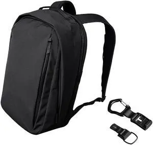 ALPAKA Metro Backpack Pro and HUB Carabiner(L) - Fits 15.6" Laptop Business Travel Backpack with YKK Zippers; EDC Carabiner for Keys - Tactical Gear & Backpack Accessories.