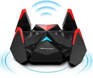 NEWFAST WiFi 6E USB Adapter for Desktop PC U357, AXE5400 Wireless Network Adapter Tri-Band Wireless USB WiFi A-dapter for PC, WiFi Dongle with 4 Antennas Supports Windows 11/10