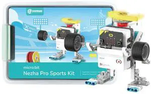 ELECFREAKS Micro:bit Sport Kit with Nezha Pro Expansion Board 11+ Learning Projects,microbit Planet X Sensors Starter Kit with Closed Loop Motor(Without Micro:bit)