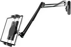 AceTaken iPad Wall Mount, 4.7-12.9" Tablet Wall Holder Compatible with iPhone,Kindle Fire,Galaxy Tabs,Google Pixel,Switch,e-Reader for Gym, Kitchen,Singing,Lecture,Cooking