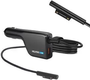 Surface Car Charger, 120W 15V 8A Car Charger Power Supply Adapter Compatible with Surface Pro X 11 10 9 8 7 6 5 4 3, Surface Book 3 2 1, Surface Laptop 4 3 2 1 and Surface Go 102W 65W 44W 36W