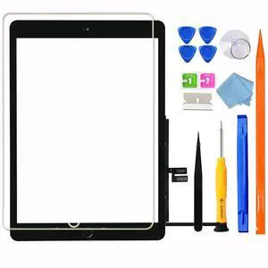for iPad 7/8 (7th 8th Gen) Screen Replacement Digitizer Touch Glass 10.2", for 7th 8th Generation A2197 A2198 A2200 A2270 A2428 A2429 A2430, Full Repair Kit+Home Button[NO TouchID Chip] [NO LCD]