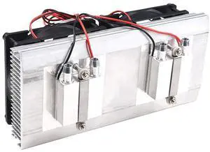 Mini Air Conditioner DC 12V Small Fish Tank Cold Water Cooling kit DIY Thermoelectric Peltier Refrigeration Heatsink Module kit Thermoelectric Cooler Peltier Water Cooling System for Car Electronic