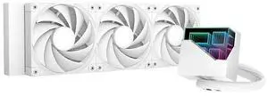 ICOLER LT720 360mm CPU AIO Cooler|RGB Liquid Water Systems Cooling|3100 RPM Pump|Infinity Mirror ARGB Block|3x120mm PWM Fans|Low Noise for AMD AM5/AM4,Intel LGA2066/2011/1851/1700/1200/115X(White)