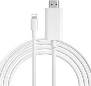 Zhpamax [MFi Certified] 13.2ft Long Version Lightning to HDMI Cable Adapter, 1080P Lightning to Digital AV Adapter Sync Screen Connector Compatible for iPhone 14 13 12 11 to HD TV Projector Monitor