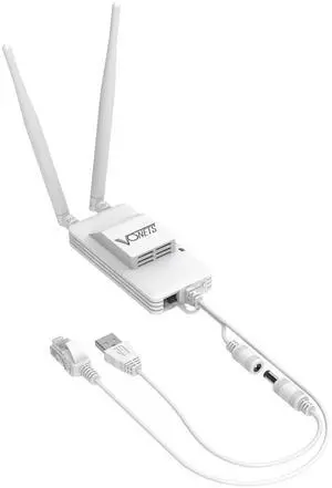 Vonets VAP11S-5G Mini WiFi Bridge Ethernet/Mini Repeater/WiFi Router/Industrial Signal Booster 5GHz with 2 RJ45 Ports/Antennas and USB/DC Powered for DVR Monitoring PLC Medical Device