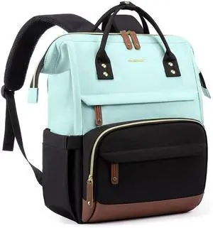 LOVEVOOK Laptop Backpack for Women, 15.6 Inch Work Business Backpacks Purse With Large Capacity, Waterproof Nurse Bag College Bookbag for School, Waterproof Casual Daypack for Travel