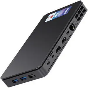 MeLE Overclock X2 Mini PC Twin Lake N150(up to 3.6GHz) Micro PC 16GB DDR4 512GB Storage Small Desktop Computers with 2 X HDMI 4K@60Hz, USB-C, VESA Mount for Home/Office