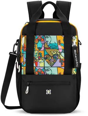 Sherpani Camden, Convertible Backpack, 3 in 1 Tote Bag, 18L Travel Backpack, Crossbody Bag for Women, Cross Body Purse, Travel Gifts, RFID Protection, Fits 13 Laptop (Cloud9)