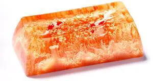 Random Koi Fish Backspace Artisan Keycap Ocean Coral Reef SA Profile Custom Keycaps 2U Backspace Handmade Gaming Resin Key Cap Cherry MX Switch Compatible Mechanical Keyboard Koi Lover Gift