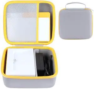 RIYADAone Hard Case Replacement for Kodak Dock Plus 4PASS / Kodak Dock Premium 4x6 Portable Instant Photo Printer (White + Yellow Case)