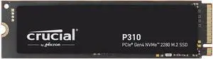 Crucial P310 500GB SSD, PCIe Gen4 NVMe M.2 2280, Up to 6,600MB/s, for Laptop, Desktop (PC), & Handheld Gaming Consoles, Includes Acronis Data Recovery Software, Solid State Drive - CT500P310SSD801