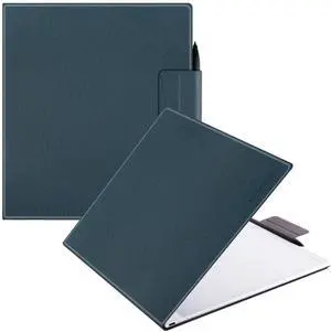 BOZHUORUI Slim Case for 13.3" Boox Note Max (2024) & 13.3" Boox Tab X C (2025) | Pen Clasp Design | Book Folio Style | with Sleep/Wake | Vegan PU Leather Ultra-Thin Magnetic SleepCover (Pine Green)