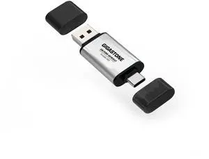 Gigastone Duo Lite USB-A+C 256GB Dual External Portable SSD 500MB/s Supports Apple 4K 60fps ProRes HDR Video Recording USB3.2 Gen 2 for iPhone 16 PS5 Mac iPad Laptop Android