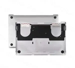 ICTION New Bottom Case Lower Cover Replacement for MacBook Pro 13" Retina A1706 A1989 2016-2018 Year (Silver, No Print Words