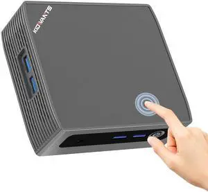 kidwants KN1 Mini PC(with Touch Function) N4000 8GB LPDDR4 RAM, 128GB eMMC, Mini Desktop Computer BT5.0/WiFi 5/USB3.0/4k Dual Display for Office, Business (KN1-8+128GB)