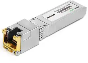 1.25/2.5/5/10G-T SFP+ to RJ45 CAT.6a Copper Transceiver, Auto-Negotiation SFP+ Ethernet Module, up to 30-Meter, for Cisco SFP-10G-T-S, Ubiquiti UniFi UF-RJ45-10G, Meraki, TP-Link, Netgear (1 Pack)