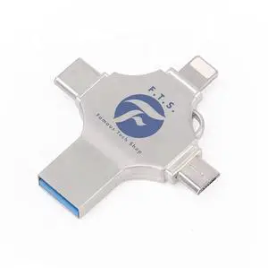 FTS Photo Stick USB Flash Drive 128GB Memory Stick USB 3.0 High Speed Thumb Drives Portable Mini Storage Device External Storage Compatible with Smartphone/Laptop/PC/Android