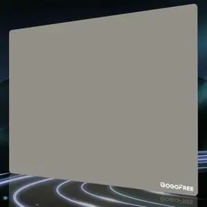 Hard Gaming Mouse Pad, Professional Esport Tempered Glass Mouse Mat Ultra-Smooth Micro-Etched Surface for Top Speed and Control (Gray, 19.7L x 15.8W inches)