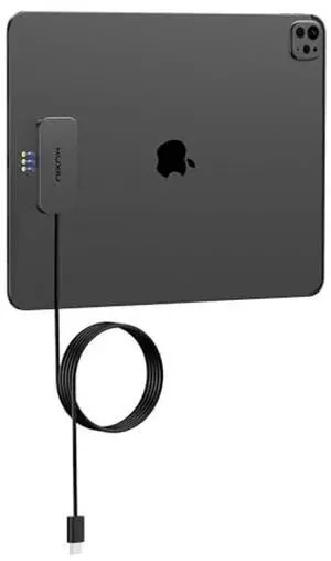 KU XIU Magnetic Wireless Charger for iPad Pro 13" M4/M5 ONLY, 35W Fast Charging Smart Connector Charger, Aluminum Alloy Wireless Charging Pad with 5.56ft USB-C Cord Cable (Adapter Not Included)
