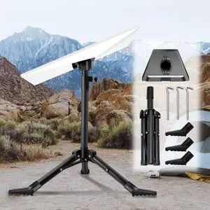 Starlink Gen 3 Mount, Starlink Tripod Mount Gen 3 with Adapter, Adjustable Height Starlink Rev4 Standard Kickstand Dish Accessories, Easy Installation