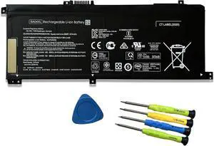 55.67Wh SA04XL L43267-005 Laptop Battery Replacement for HP Envy X360 15-DR 15t-dr10015-DR0010TX 15-DS 15M-DS 15T-DR Series HSTNN-OB1F HSTNN-OB1G HSTNN-UB7U L43248-541 L43248-AC1 SAO4XL 15.12V