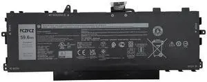 FCZFCZ GHJC5 Battery 59.6Wh 4900mAh Replacement for Dell Latitude 9420 9430 / Latitude 9420 2-in-1 / Latitude 9430 2-in-1 Series 3VV58 0JJ4XT 0VTH85 06VJ1F 09YD1V 11.55V 3-Cells (Long Wire Harness)