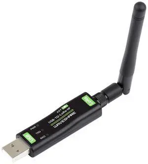 USB to LoRa Data Transfer Module with Antenna Based On SX1262 Driver-Free, Multi-System Compatible, Suitable for Data Acquisition in Industry and Agriculture (TCXO Crystal Oscillator)