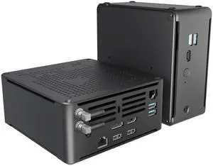 EGSMTPC Mini PC ComputerIntel Xeon E-2176M (Up to 4.4GHz)16GB DDR4 RAM, 1TB PCIe SSD, Mini Computer Supports 4K Dual Screen Display/WiFi6/BT5.2/Dual Gigabit LAN/VESA
