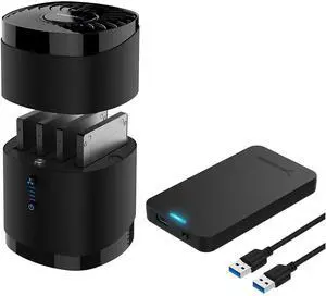 2.5 Inch SATA to USB 3.0 Tool Free External Hard Drive Enclosure + USB 3.0 4 Bay 2.5 Hard Drive/SSD Docking Station with Fan 2.5 Inch SATA to USB 3.0 Tool Free External Hard Drive Enclosure + USB 3.0 4 Bay 2.5 Hard Drive/SSD Docking Station with Fan