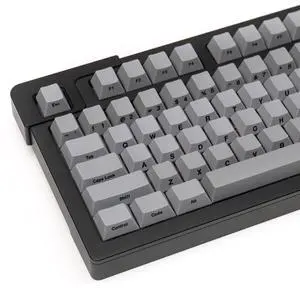 PBT Gray Keycaps Cherry Profile DYE-Sub Custom Minimalist Key Caps for 60% 65% 75% 80% Cherry Gateron MX Switches Mechanical Keyboards (107Keys Keycaps)
