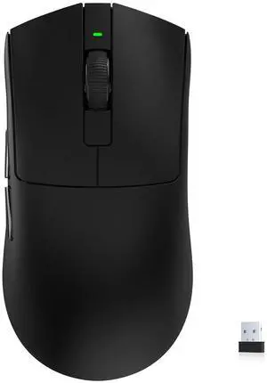 KYSONA Jupiter SE Wireless Gaming Mouse, 24000 DPI Optical Sensor, Ultralight 46G, 300 Hr Battery Life, 5 Programmable Buttons for PC/Mac/Laptop, Black