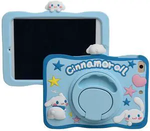 Cartoon Case for iPad 10.2"MONEHOYSY Cute Soft Silicone Kickstand [Drop Proof,Shock Proof,Anti Slip] Back Stand Cover Case for Kids Children Teens Girls Boys (for Cinnamo)