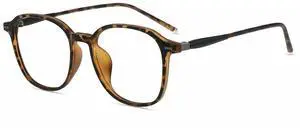 Firmoo Blue Light Blocking Glasses for Women Men, TR90 Square Frame Anti Eyestrain Computer Screen Gaming Glasses Tortoise