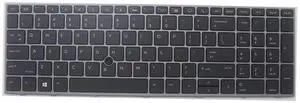 New Replacement Laptop Keyboard for HP Zbook 15 G5 G6 Zbook 17 G5 G6 Keyboard with Point L12764-001 L12765-001 L28407-001 Backlit US