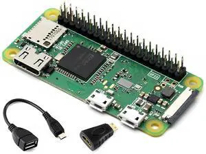 Zero WH Package Comes with RaspberryPi Zero W with 40PIN Pre-Soldered GPIO Headers +Mini HDMI to HDMI Adapter +Micro USB OTG Cable, Built-in WiFi and Bluetooth