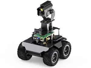 Waveshare RaspRover Open-Source 4WD AI Robot,Compatible with Raspberry Pi 4B, Dual Controllers, Computer Vision, Comes with Pan-Tilt Module, PI5-4GB Included