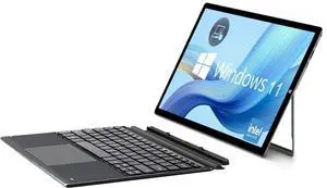 SZTPSLS Windows Tablet with Keyboard 11.6", Detachable 2 in 1 Laptop Touchscreen Windows 11, 6GB RAM 256GB Storage, Intel Celeron J4125, 2.4G+5G WiFi, Bluetooth, USB3.0, HDMI, Dual Camera