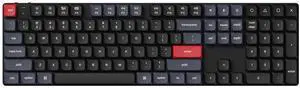 Keychron K5 Pro Wireless QMK/VIA Custom Mechanical Keyboard, 100% Full Size Layout 108 Key Programmable, Ultra-Slim White Backlit Low Profile Gateron Red Switch Bluetooth/Wired for Mac Windows Linux