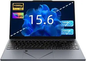 OMSERVB 15.6" Laptop, Ryzen 5 3500U (Up to 3.7GHz) Quad-Core Processor, 16GB DDR4 RAM, 256GB NVMe SSD, Portable Notebook with Adjustable Touchpad & Privacy Webcam Switch (16256G)