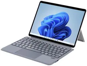 QUARK Keyboard for Microsoft Surface Go (4/3/2/1), Detachable Bluetooth Wireless Keyboard with Trackpad Compatible with Surface Go 4 (2023) / Go 3 (2021) / Go 2 (2020) / Go (2018) - Grey