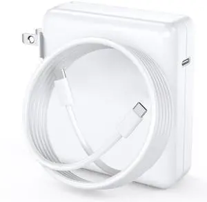 140W Charger for MacBook Pro Fast GaN Charger Power Adapter, Compatible with MacBook Pro 16, 15, 14, 13 Inch, MacBook Air 13 Inch, iPad Pro 2024/2023/2022/2011,M1 M2 M3,Included 6.6ft USB C to C Cable