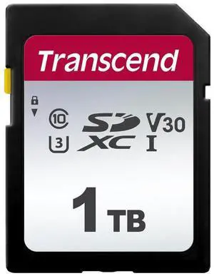 Transcend 1TB SDXC Memory Card, Up to 100MB/s, UHS-I U3 V30, 4K UHD & Full HD, Class 10 High-Speed SD Card for Canon, Nikon, Sony, Pentax, Kodak, Olympus, Panasonic Digital Cameras