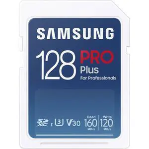 Samsung PRO Plus Full Size 128GB SDXC Memory Card, Up to 180 MB/s, Full HD & 4K UHD, UHS-I, C10, U3, V30 for DSLR, Mirrorless Cameras, PCs, MB-SD128S/AM, 2023 Samsung PRO Plus Full Size 128GB SDXC Memory Card, Up to 180 MB/s, Full HD & 4K UHD, UHS-I, C10, U3, V30 for DSLR, Mirrorless Cameras, PCs, MB-SD128S/AM, 2023