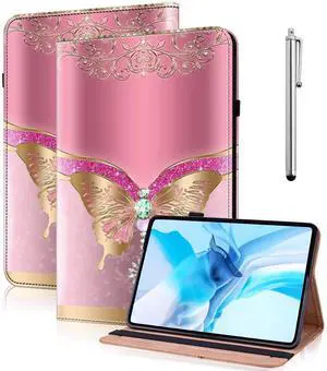 Case for iPad mini 7 2024 (A17 Pro) / Mini 6 2021, Mini 7th/6th Generation Case 8.3 inch, Multi-Angle Viewing Premium PU Leather Cover with Card Slot - Pink Butterfly Case for iPad mini 7 2024 (A17 Pro) / Mini 6 2021, Mini 7th/6th Generation Case 8.3 inch, Multi-Angle Viewing Premium PU Leather Cover with Card Slot - Pink Butterfly