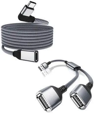 Itramax USB Splitter Y Cable USB 1 Male to 2 Female Extension Cord and Right-Angle USB C Extension Cable for MacBook,Mac,iPad Pro/Air/Mini 6,15,Nintendo,iPhone Itramax USB Splitter Y Cable USB 1 Male to 2 Female Extension Cord and Right-Angle USB C Extension Cable for MacBook,Mac,iPad Pro/Air/Mini 6,15,Nintendo,iPhone