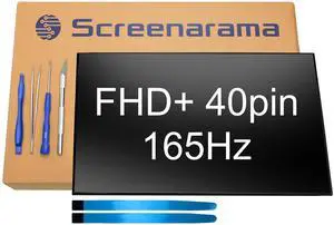 SCREENARAMA New Screen Replacement for Gigabyte G6 KF (165Hz FHD+ 1920x1200 40pin) IPS LCD LED Display with Tools and Tape SCREENARAMA New Screen Replacement for Gigabyte G6 KF (165Hz FHD+ 1920x1200 40pin) IPS LCD LED Display with Tools and Tape
